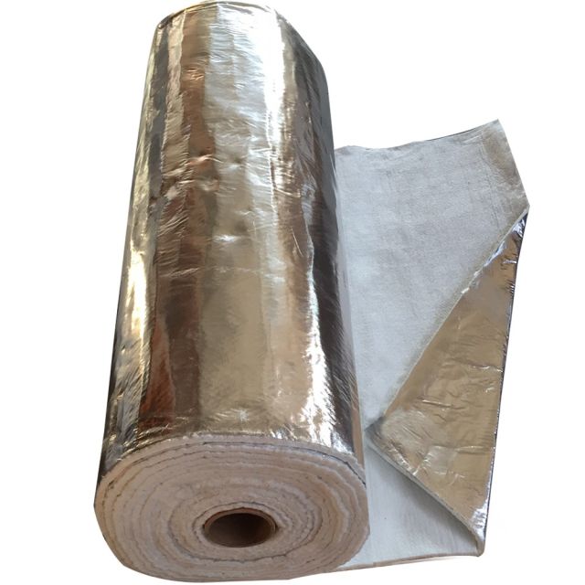 Aluminium Beschichtete Isolierung - Schornsteinrohr-Wickelmatten 12mm x1M x10M - VITCAS