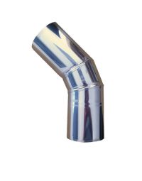 45° Edelstahl-Bogen für Rauchrohre