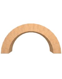 VITCAS Feuerfester Bogenziegel Satz – 17 Stück