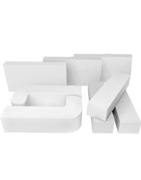 Schamotteziegel – Weiß