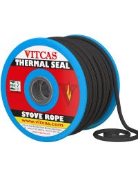 Weiche Feuerfeste Dichtschnur Schwarz 12mm